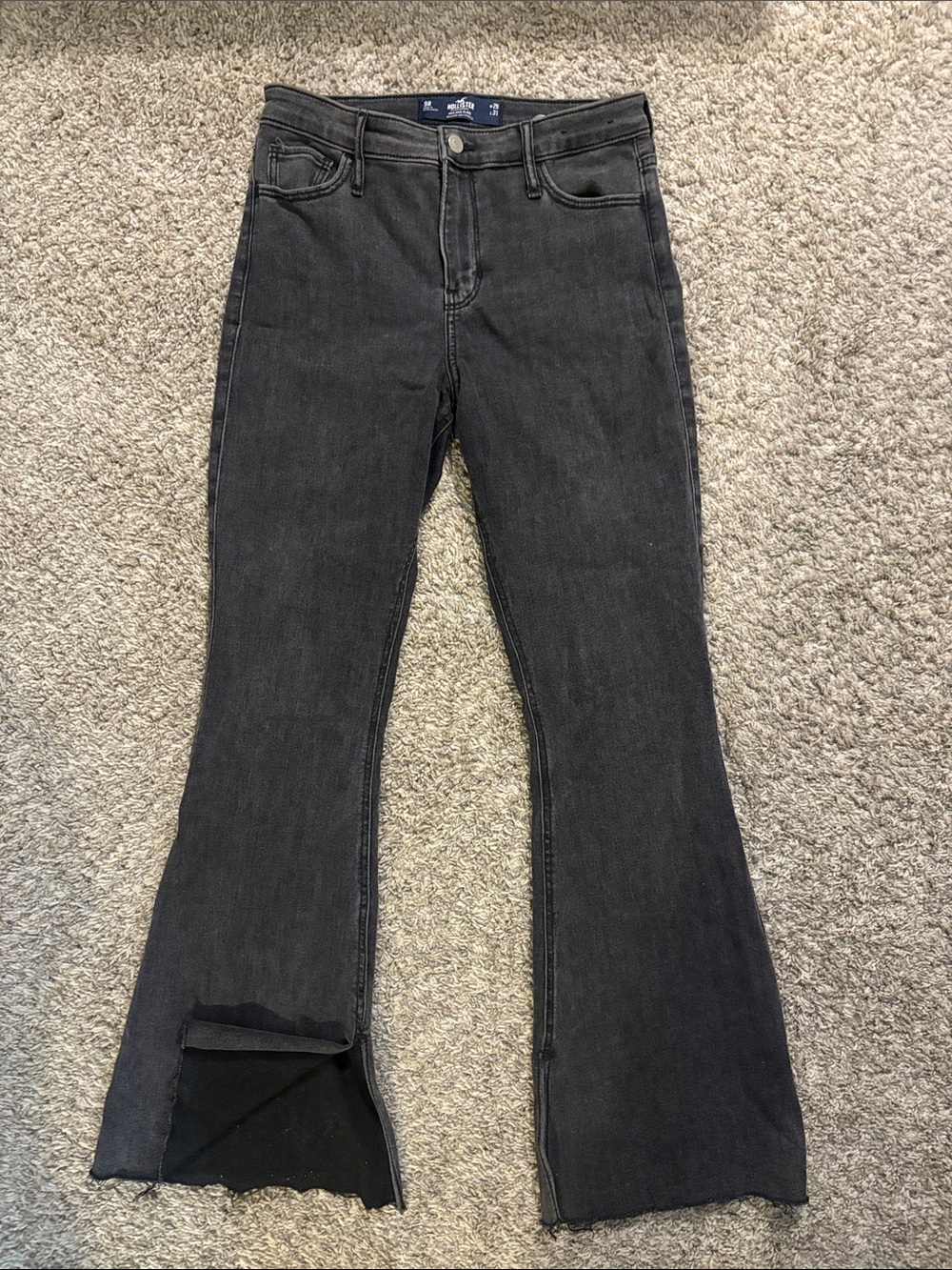 Hollister Women's Black Flared Jeans